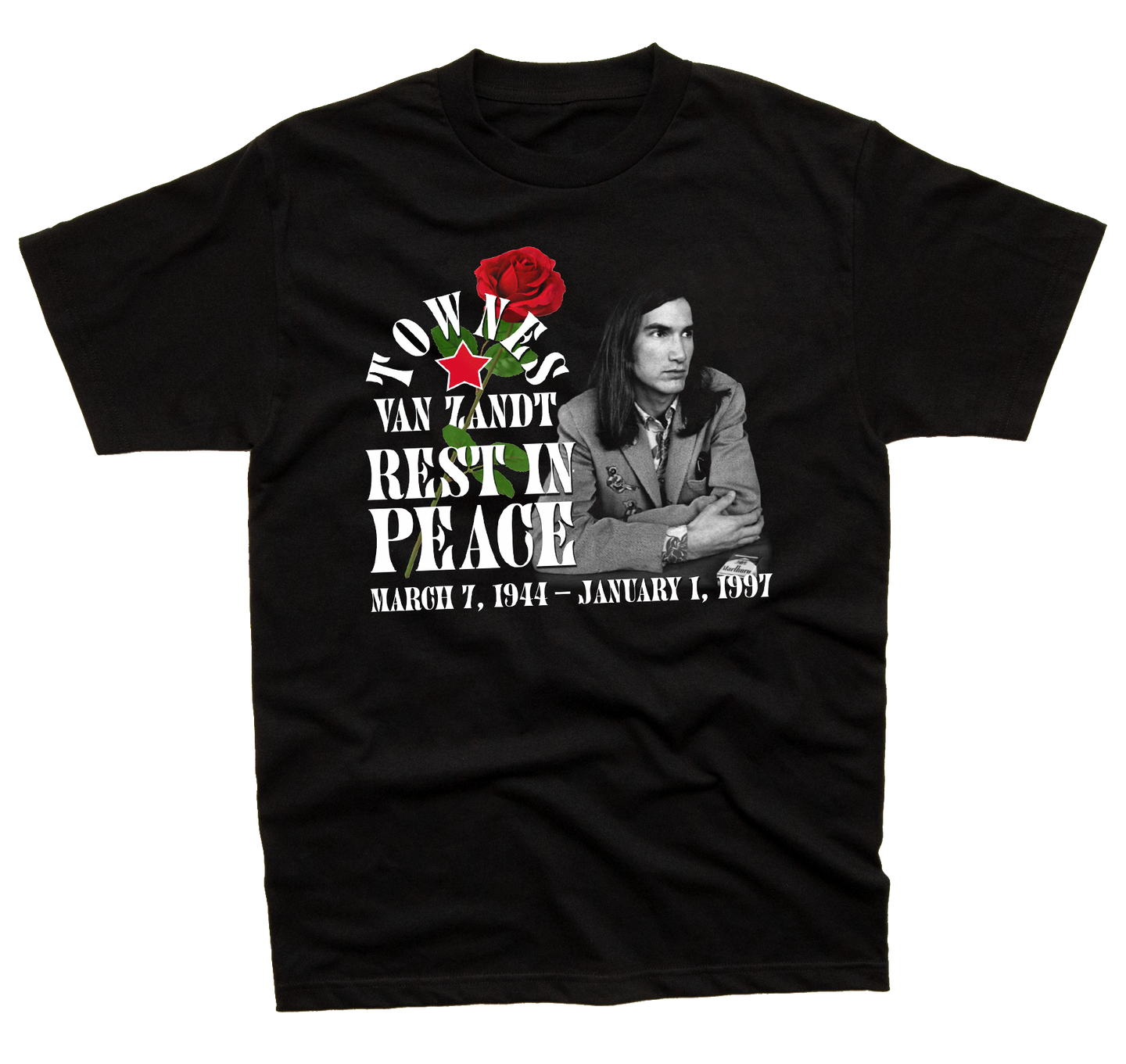 Townes Van Zandt *Dead Flower* Tribute Shirt